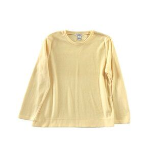 Hasting & Smith Sweatshirt Womens Sz M Yellow Soft Crewneck Long Sleeve Pullover